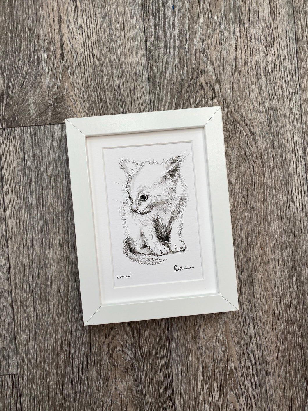 ‘Kitten’ - framed